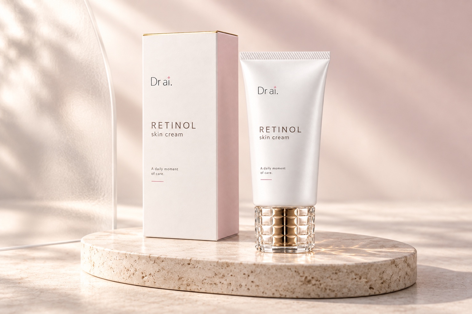 01 / Golden light — original gold tube and blush-sided carton